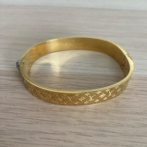 Louis Vuitton Cuff Gold Bracelet